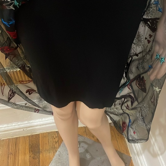 Maje Rosia Long dress with all-over embroidery size 3 like new - Picture 9 of 16